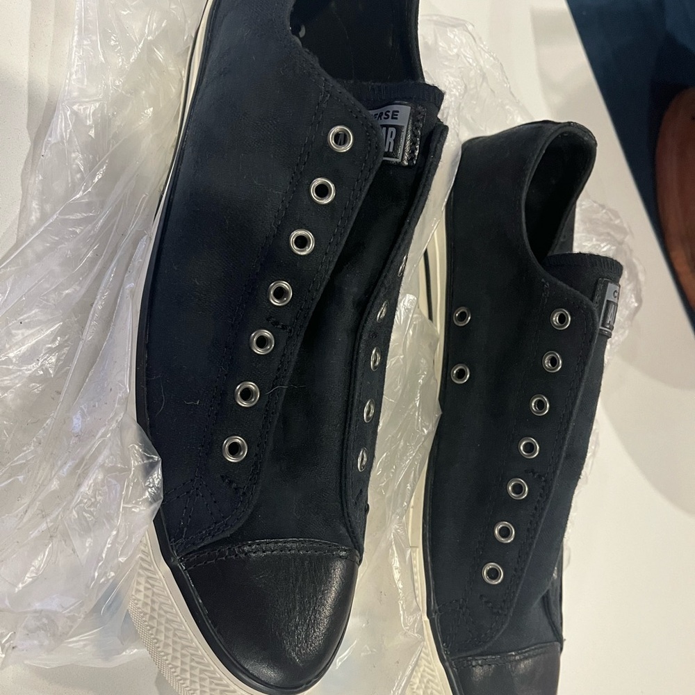 Converse Black Slip-On Canvas Low-Top Sneakers - Tried on, Never Used -Size 9